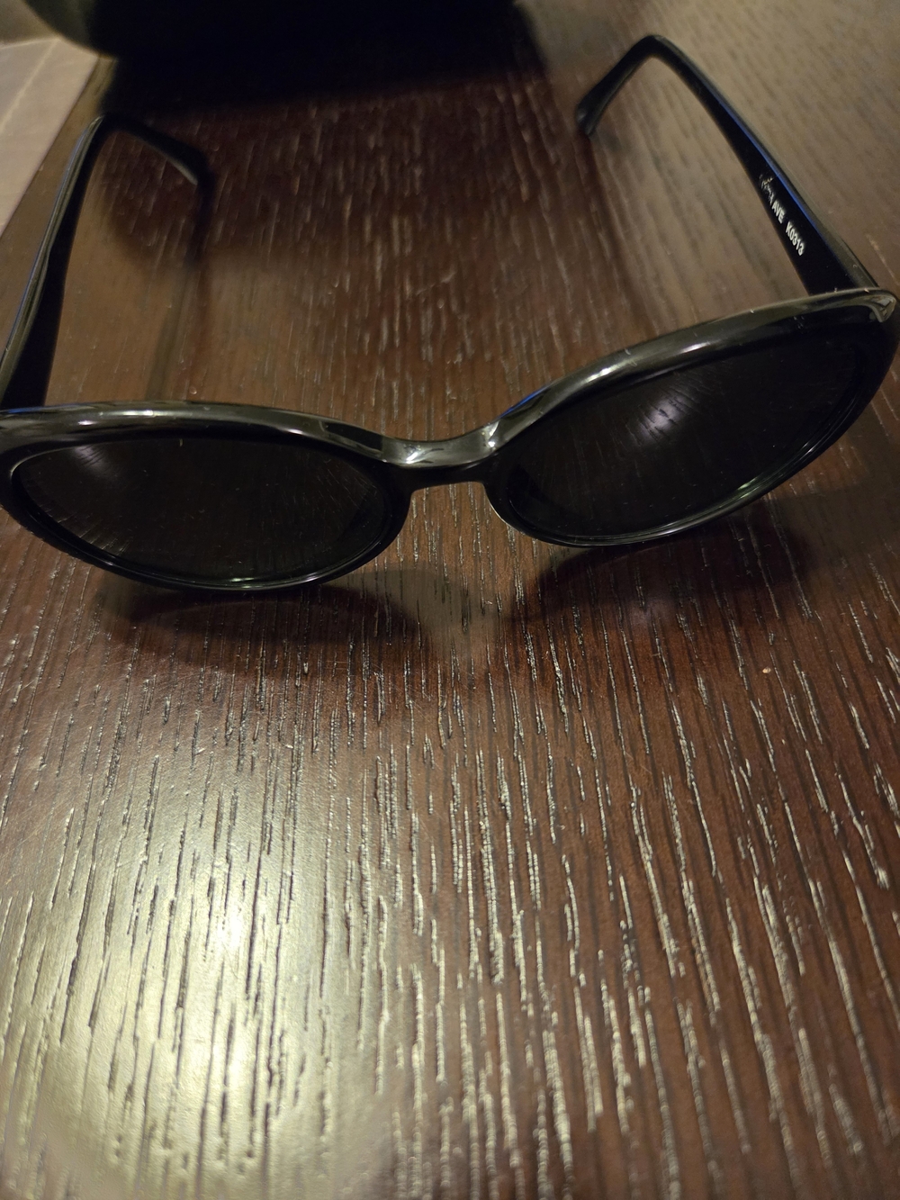 Black DKNY Oval Sunglasses